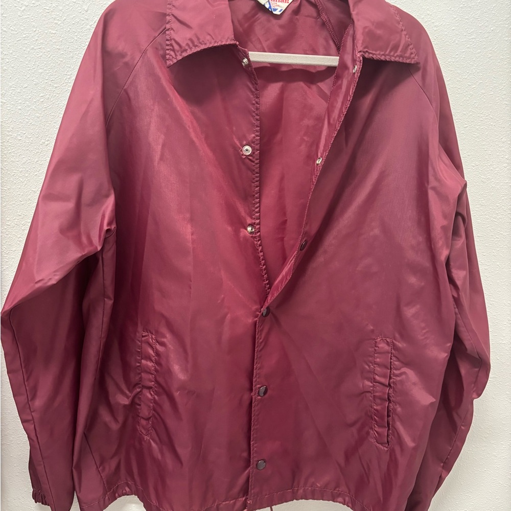 Coach Men's Windbreaker - Burgundy